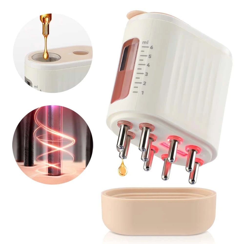 Micro-current Scalp Massage Comb Medicine Liquid Oil Applicator