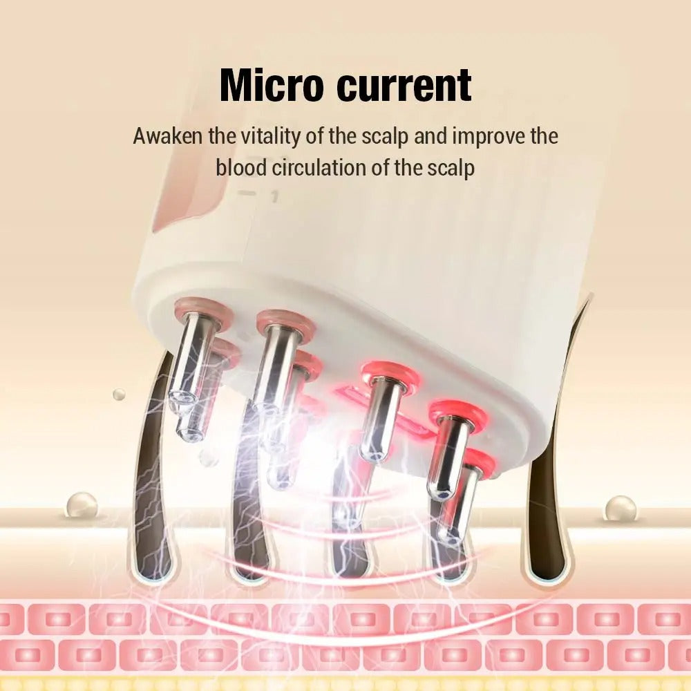 Micro-current Scalp Massage Comb Medicine Liquid Oil Applicator
