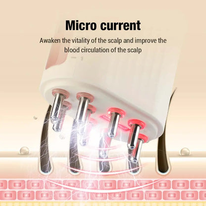 Micro-current Scalp Massage Comb Medicine Liquid Oil Applicator